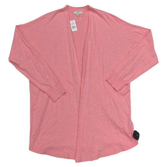 Sweater Cardigan By Loft In Pink, Size:Xl