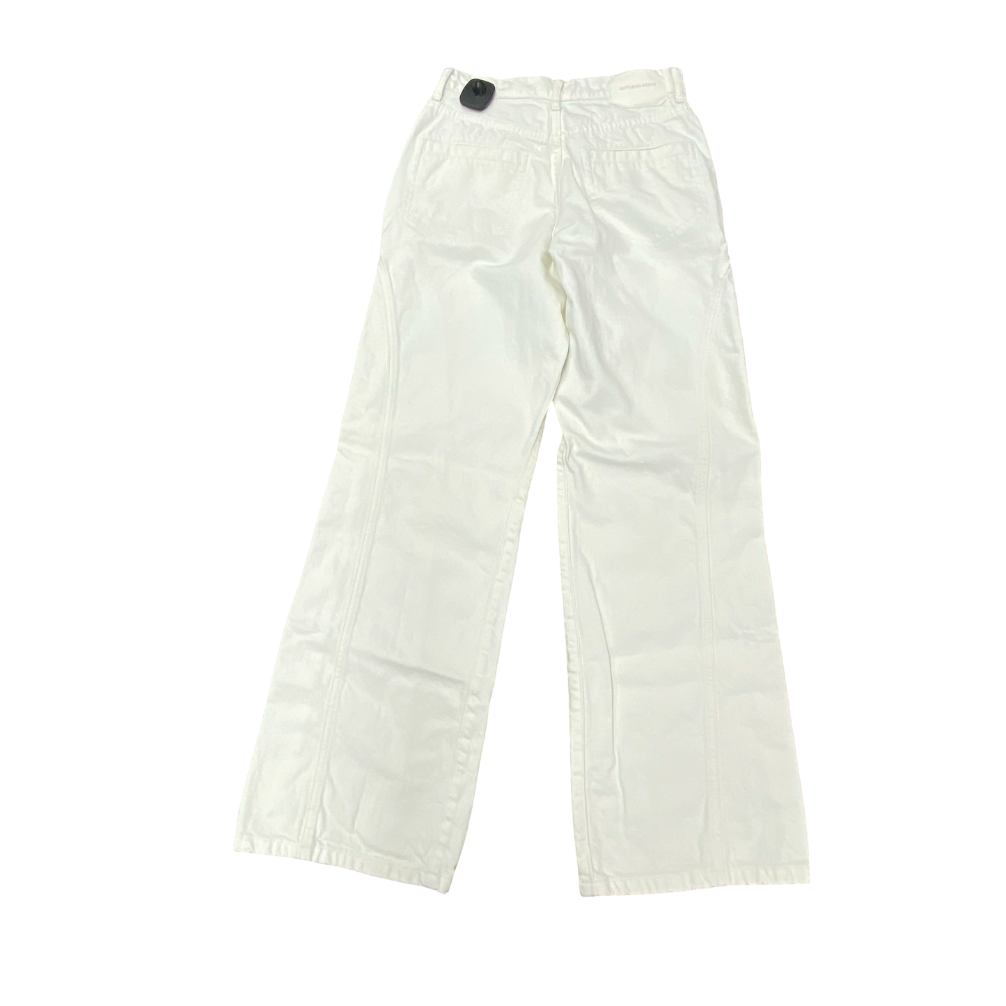 Jeans Wide Leg By Cmb In White Denim, Size:24
