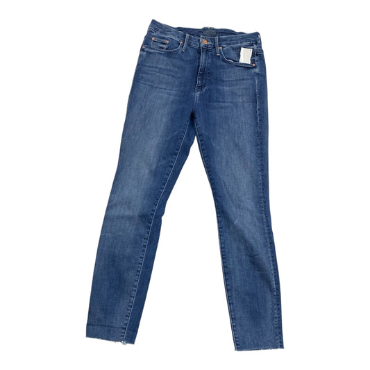 Jeans Skinny By Mother In Blue Denim, Size:4