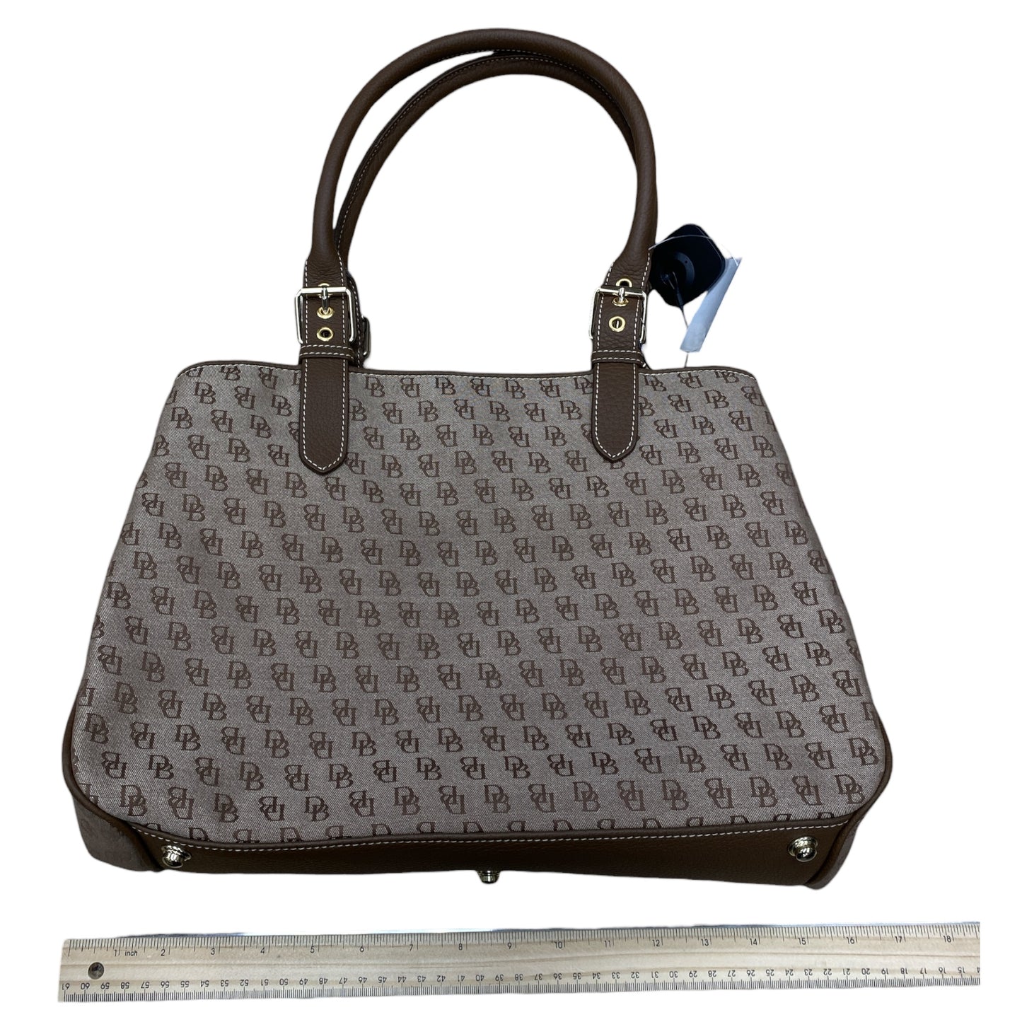 Handbag Designer By Dooney And Bourke In Brown, Size:Medium