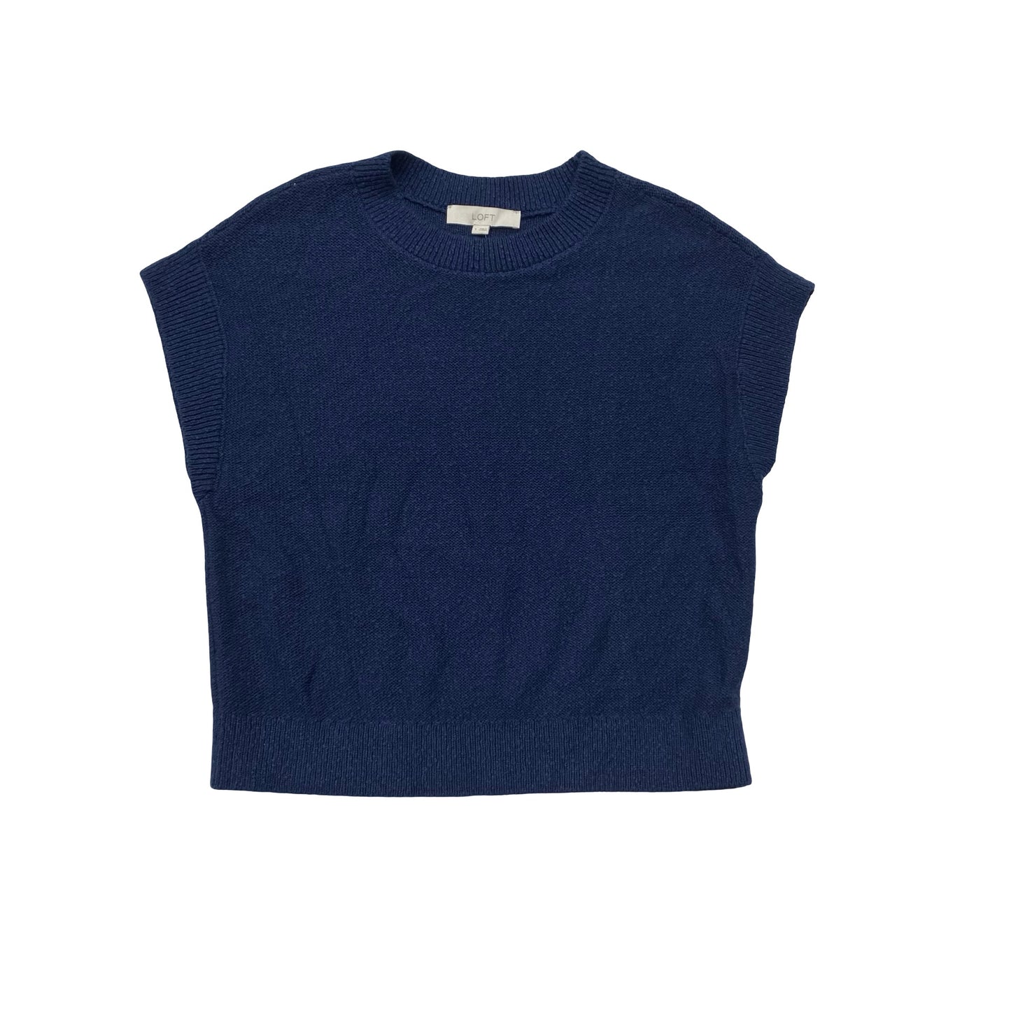 Sweater Ss By Loft In Navy, Size:S