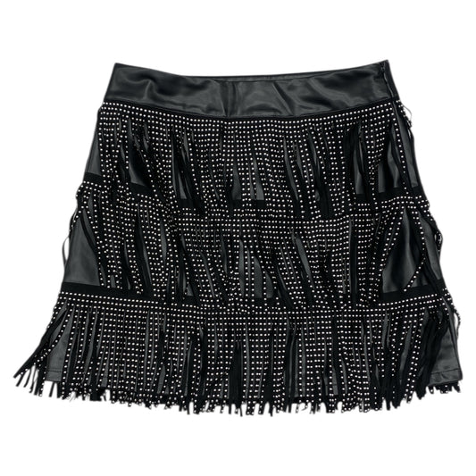 Skirt Mini & Short By Blue B In Black & Silver, Size:M