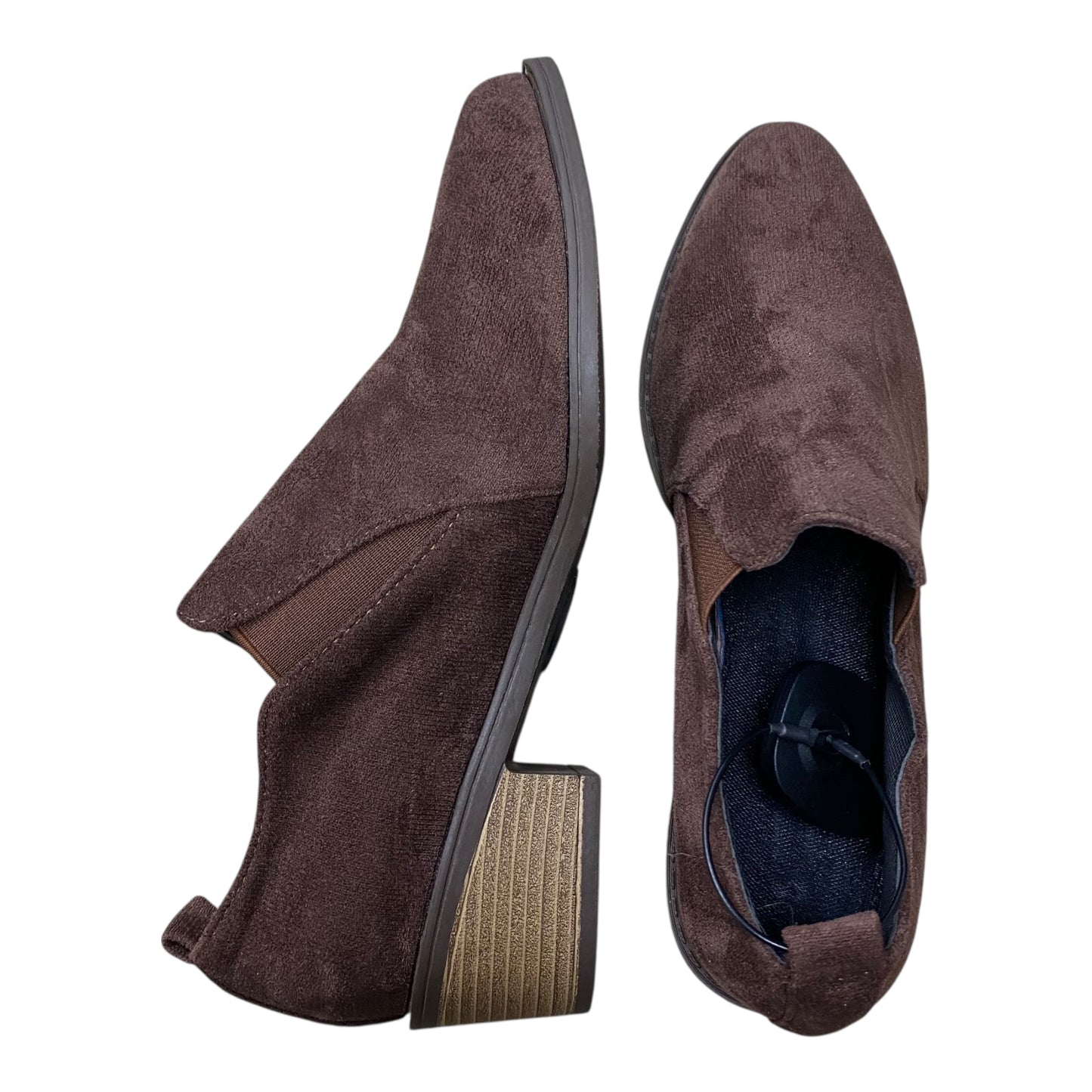 Shoes Heels Block By Clothes Mentor In Brown, Size:10.5