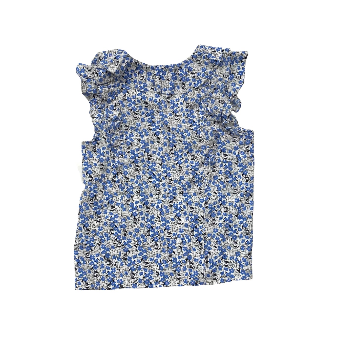 Top Sleeveless By Loft In Blue & White, Size:S