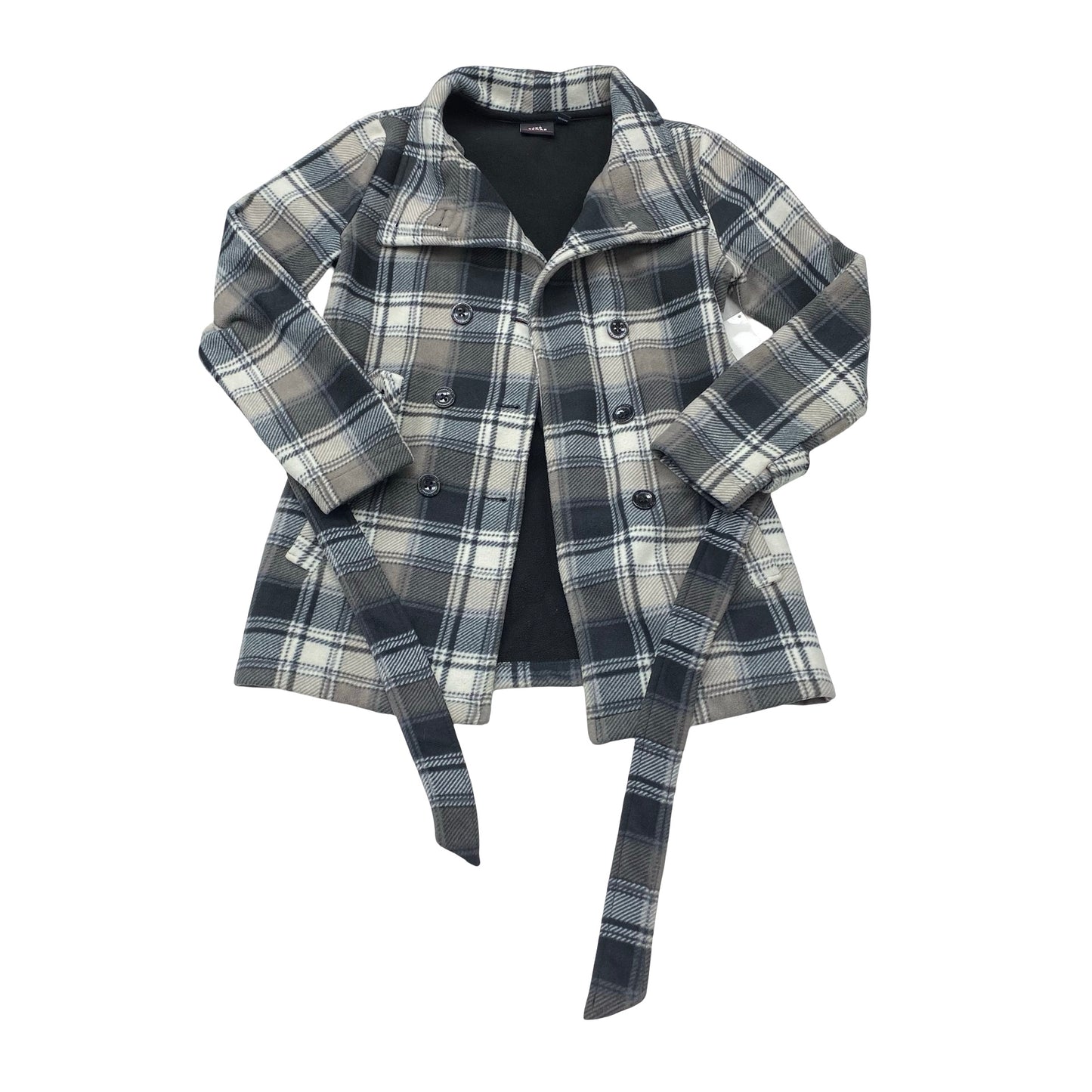 Jacket Fleece By Ike Behar In Plaid Pattern, Size:S