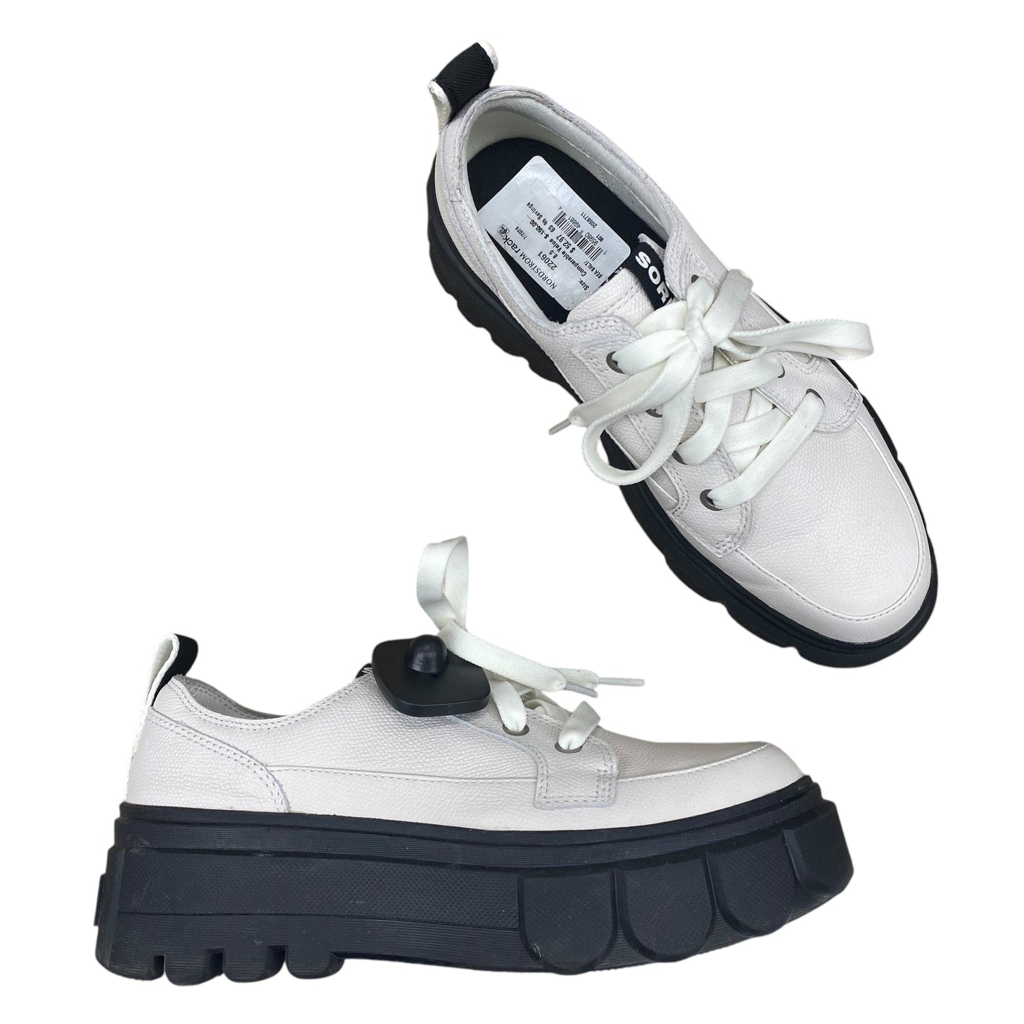 Shoes Designer By Sorel In Black & Cream, Size:8.5