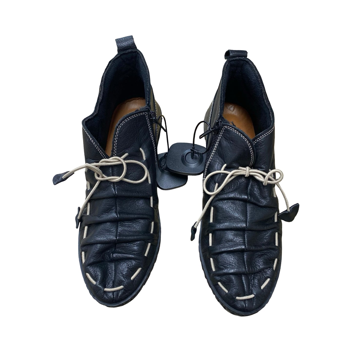 Boots Ankle Flats By Spring Step In Black, Size:8.5