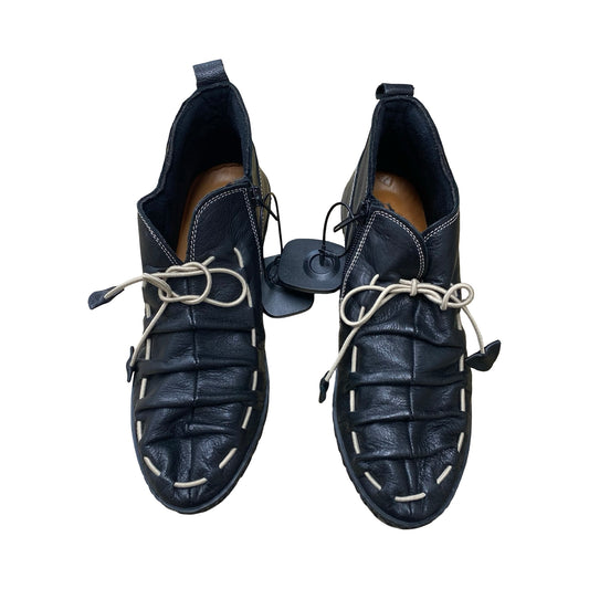 Boots Ankle Flats By Spring Step In Black, Size:8.5