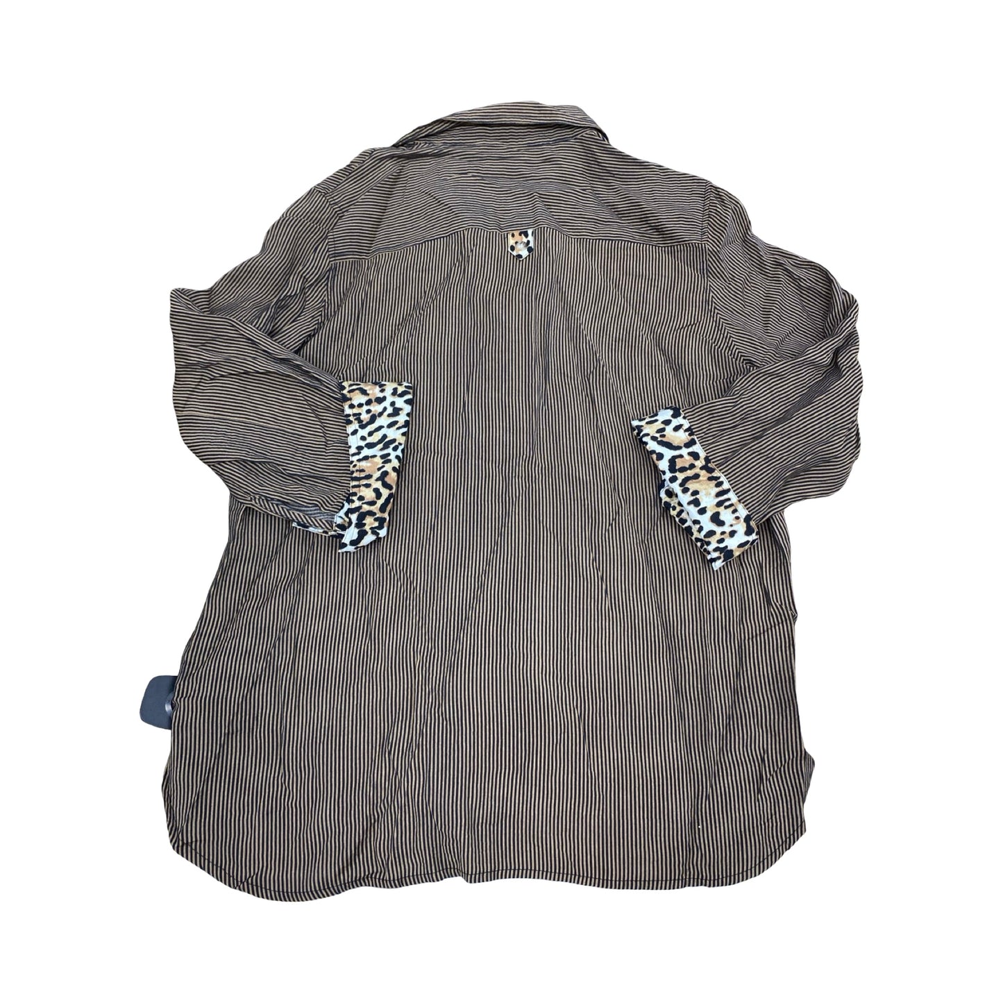 Top Ls By Multiples In Striped Pattern, Size:M