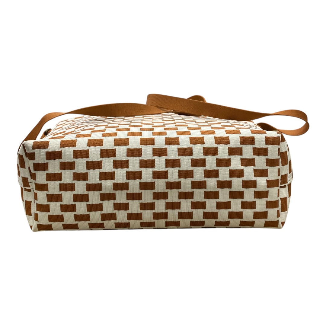 Handbag By Duluth Trading In Brown & Cream, Size:Large