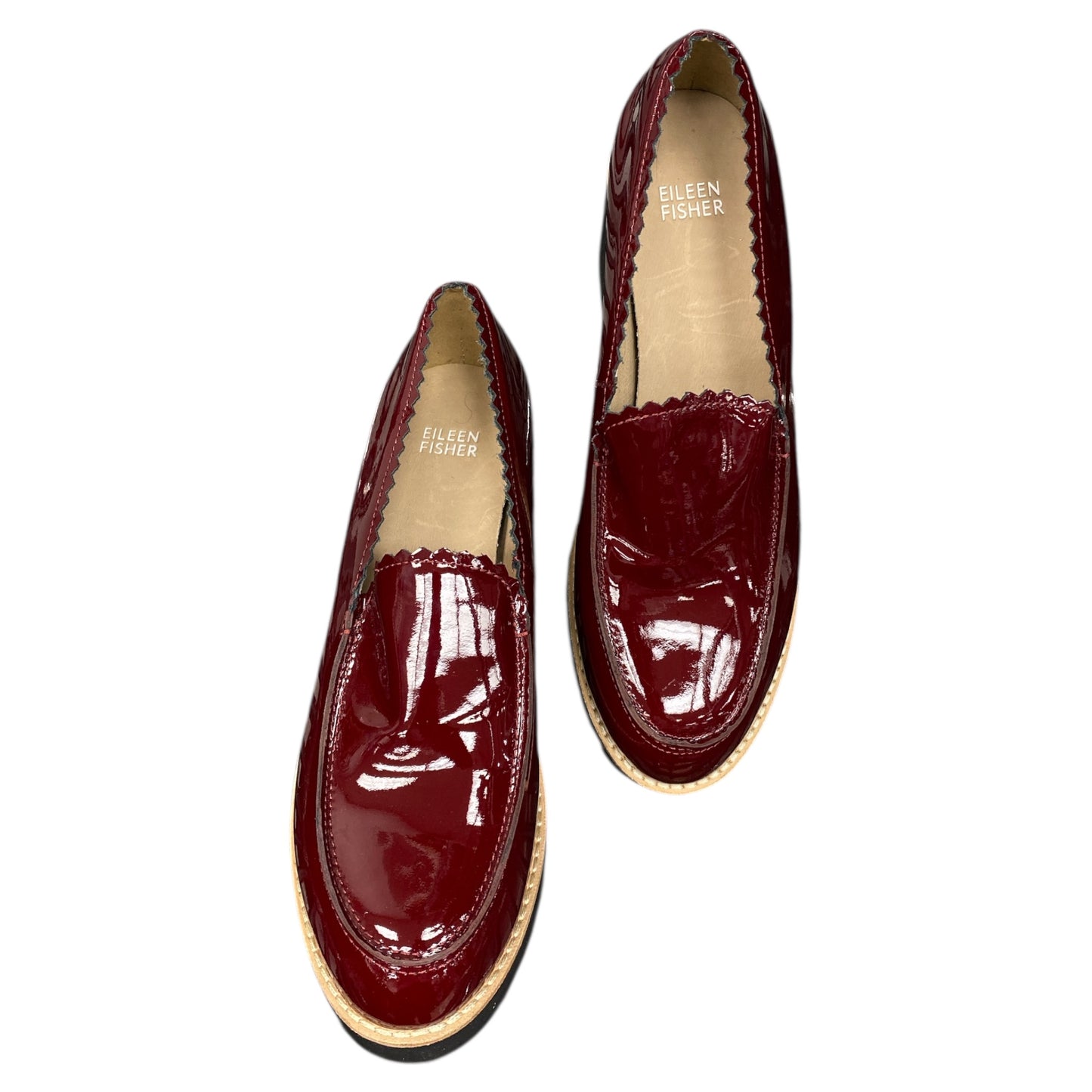 Shoes Designer By Eileen Fisher In Red, Size:8.5