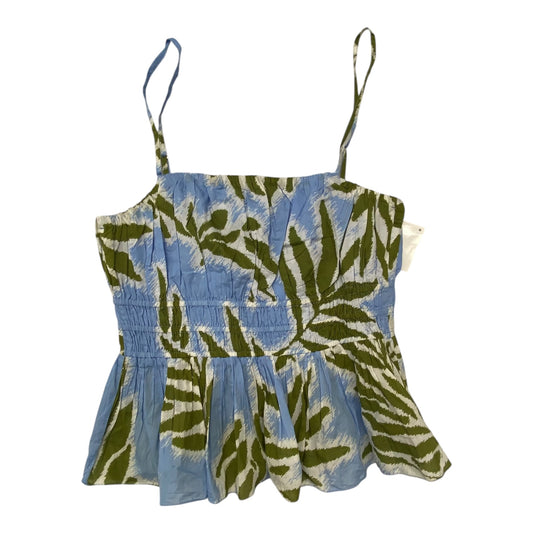 Top Sleeveless Designer By Cma In Blue & Green, Size:M