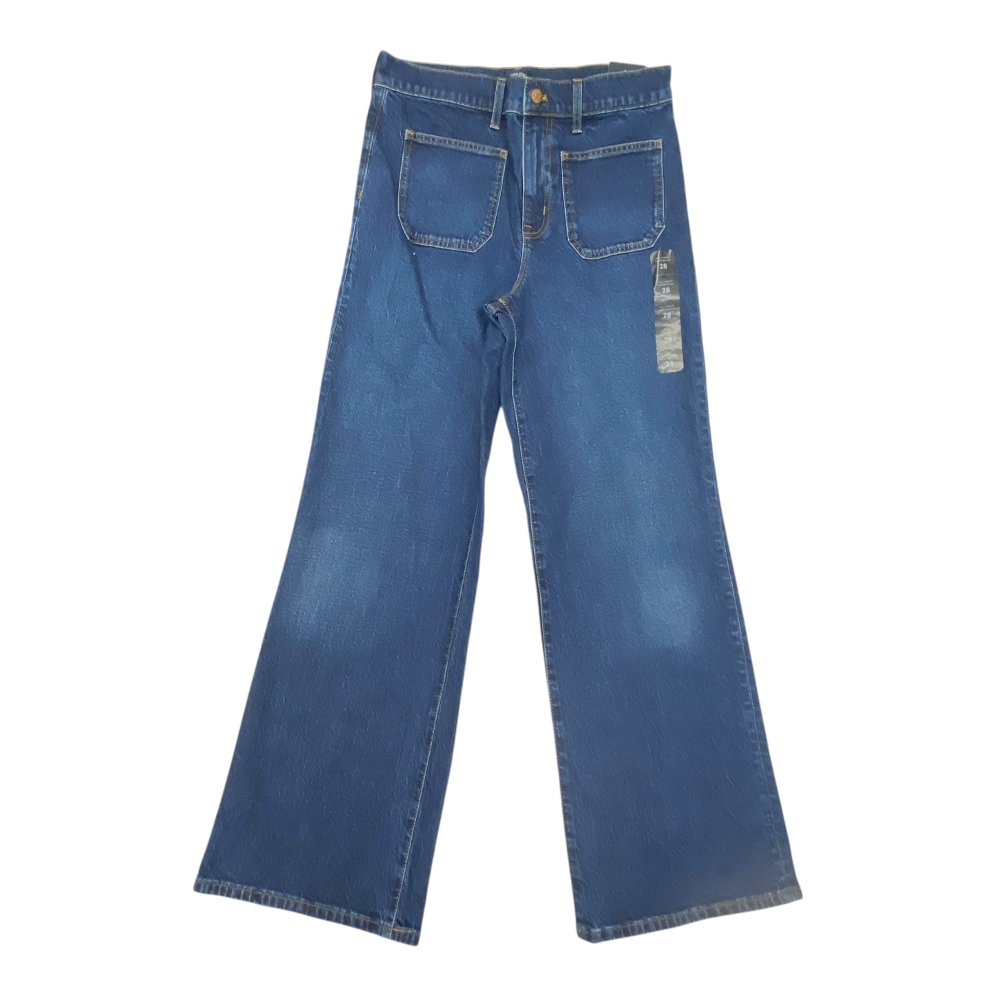 Jeans Wide Leg By J. Crew In Blue, Size:6