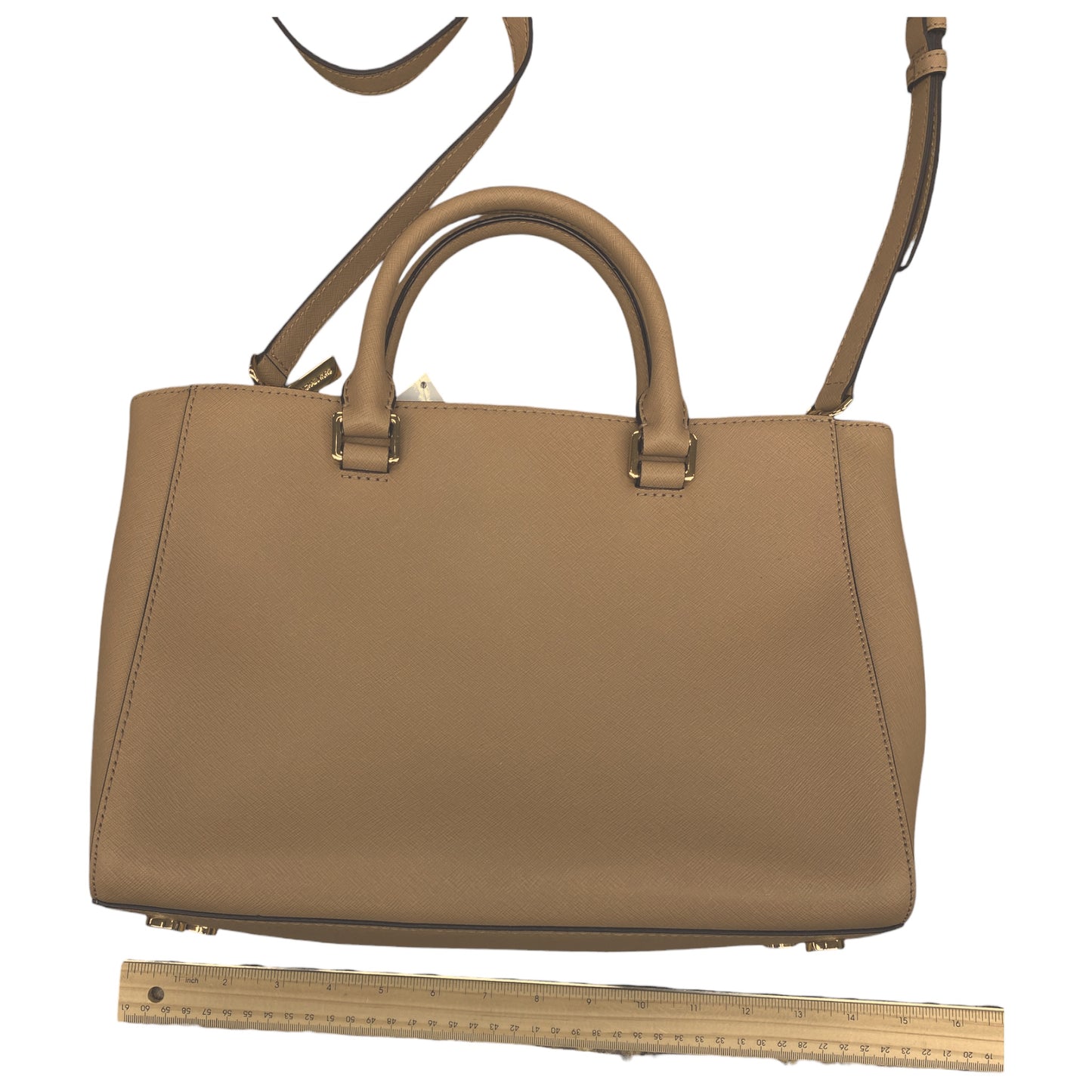 Handbag Designer By Michael Kors In Tan, Size:Medium