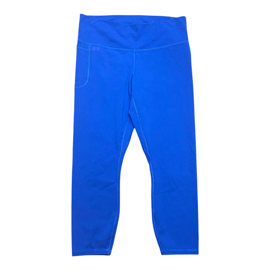 Athletic Leggings By Under Armour In Blue, Size:Xl