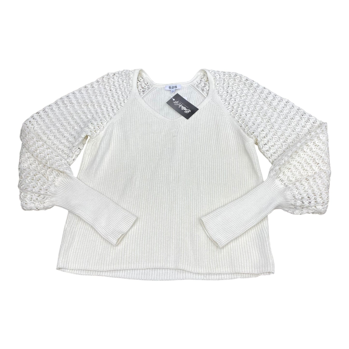 Sweater By 525 In Cream, Size:Xl