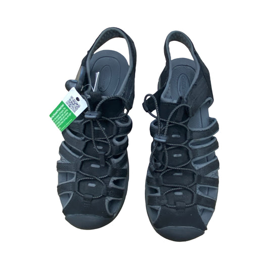 Sandals Sport By Croft And Barrow In Black & Grey, Size:7.5