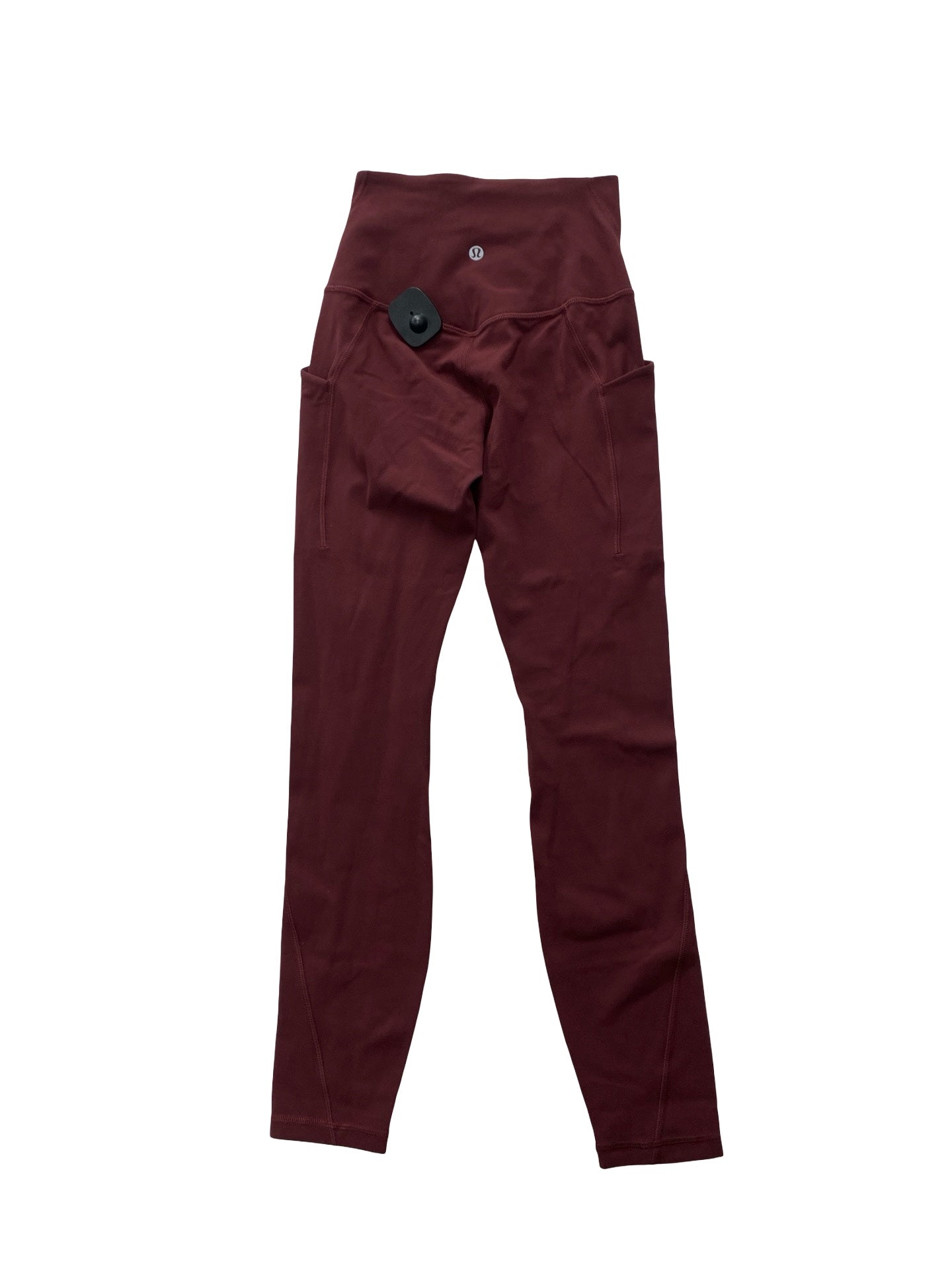 Athletic Leggings By Lululemon In Maroon, Size:2