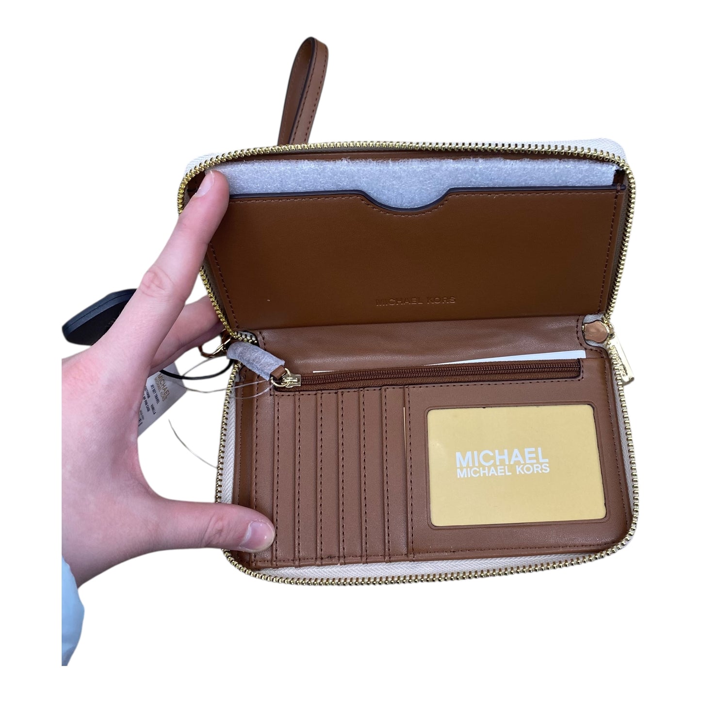 Wallet Designer By Michael Kors In White, Size:Medium