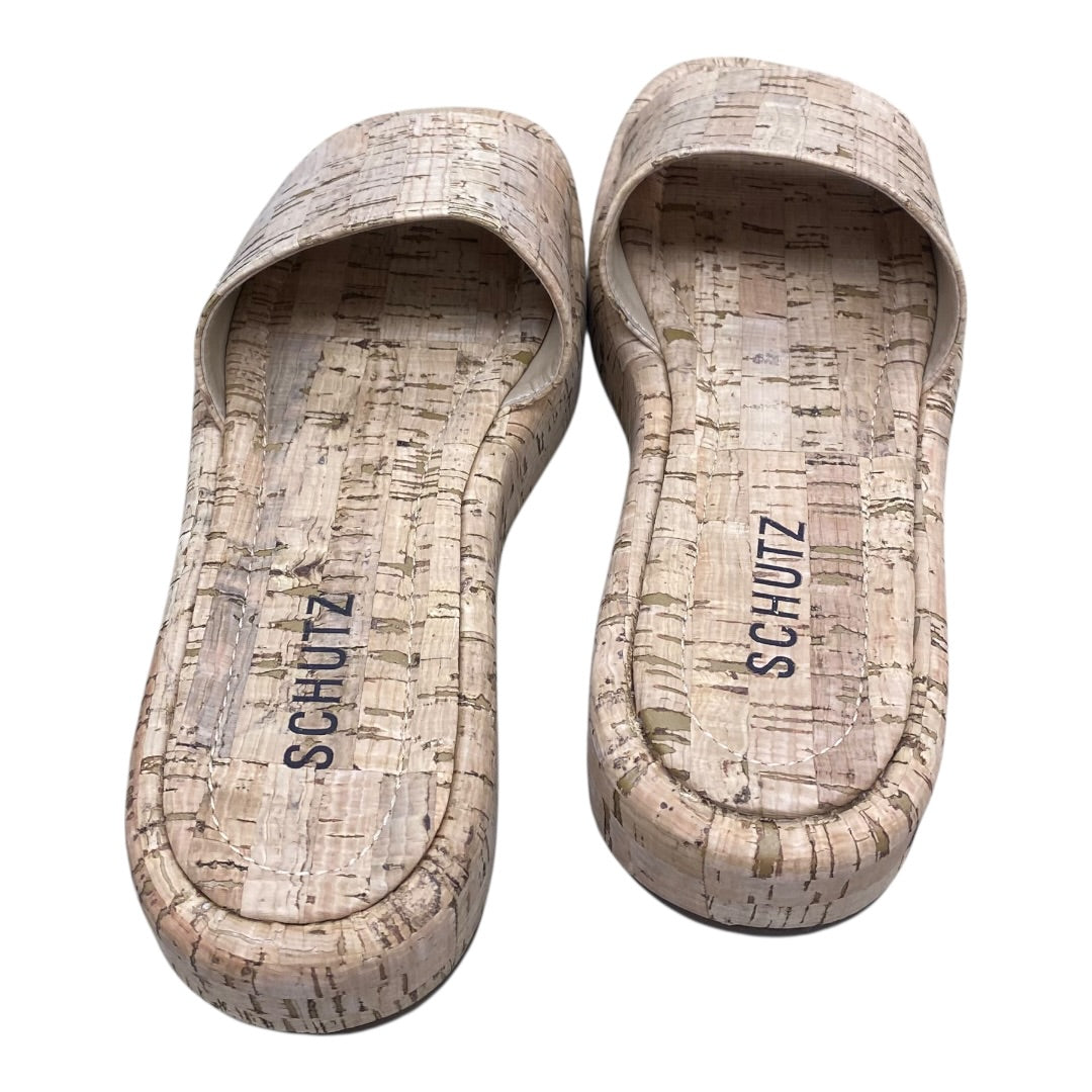 Shoes Flats By Schutz In Tan, Size:6