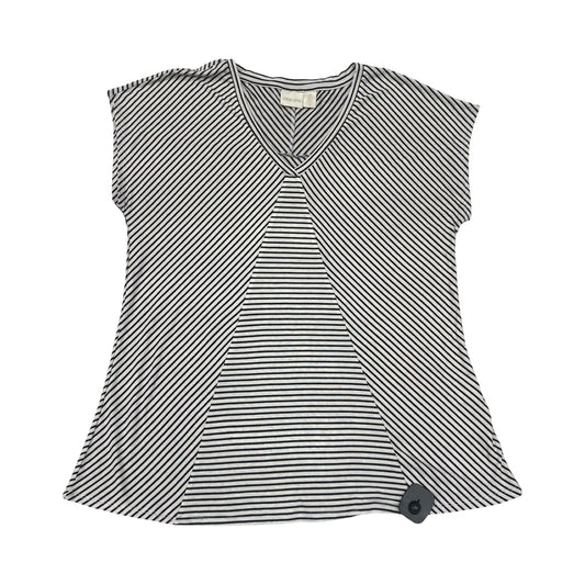 Top Sleeveless By Chicos In Striped Pattern, Size:L