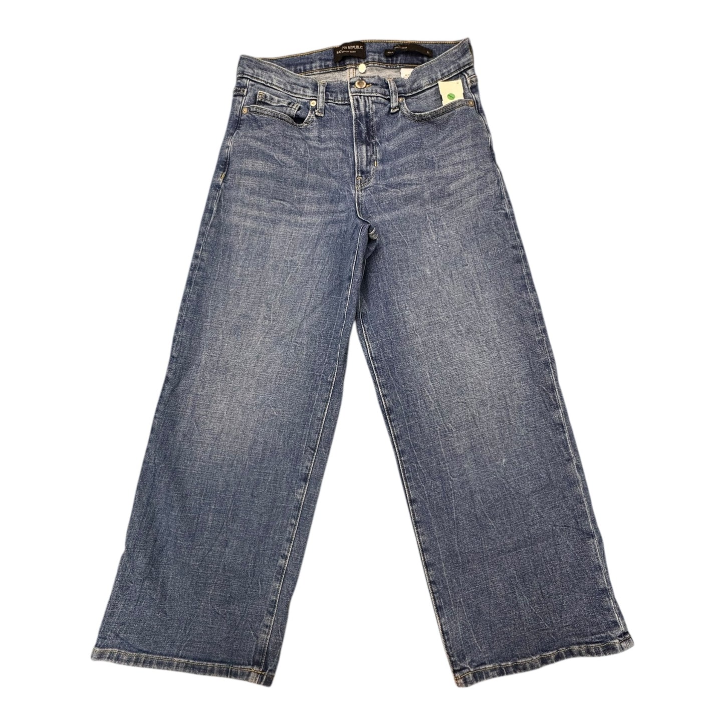 Jeans Wide Leg By Banana Republic In Blue, Size:8