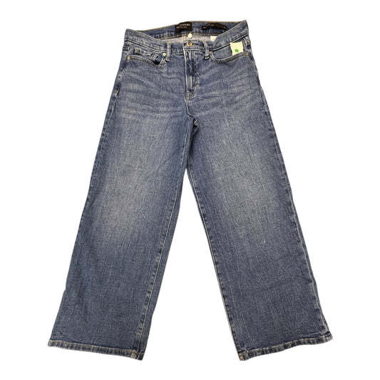 Jeans Wide Leg By Banana Republic In Blue, Size:8