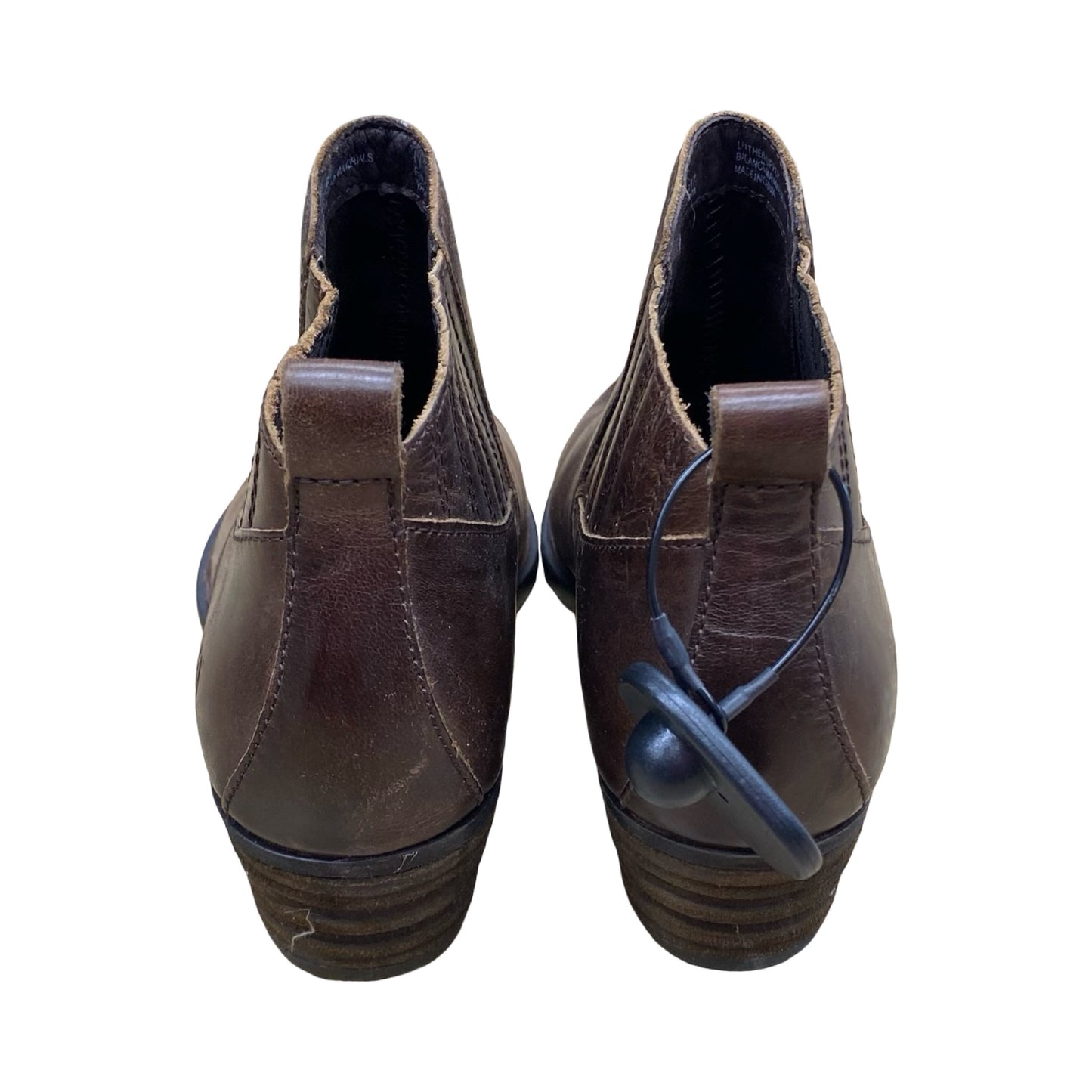 Boots Ankle Heels By Born In Brown, Size:8