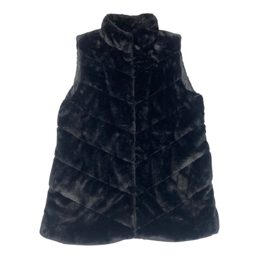 Vest Faux Fur & Sherpa By Maurices In Black, Size:L