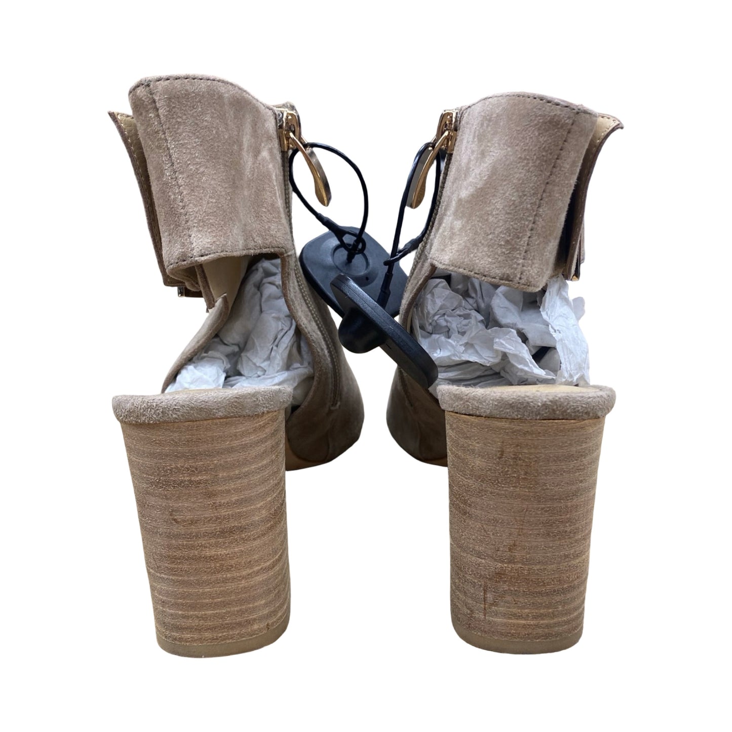 Shoes Heels Block By Vaneli In Brown, Size:8