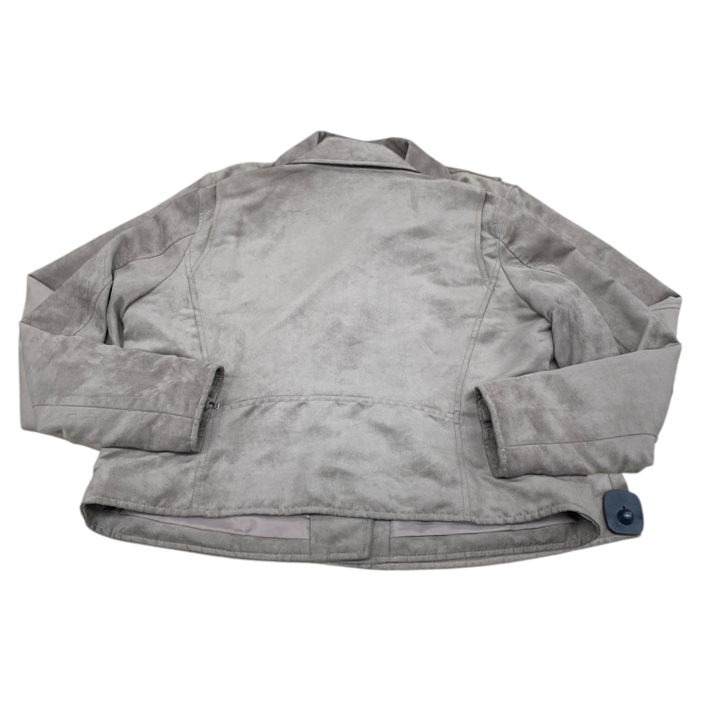 Jacket Moto By Uniqlo In Taupe, Size:Xl