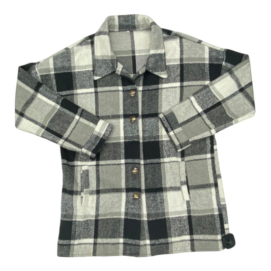 Jacket Shirt By Clothes Mentor In Plaid Pattern, Size:M