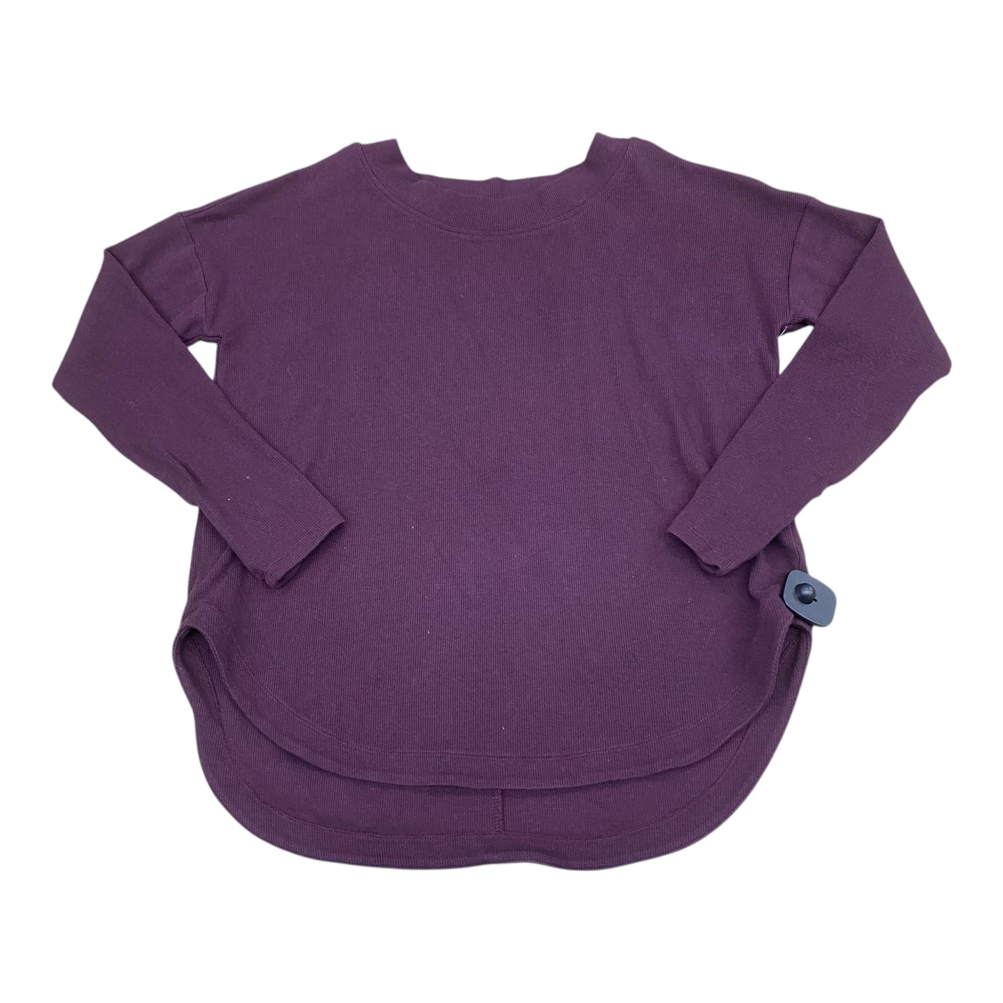 Athletic Top Ls Crewneck By Athleta In Purple, Size:M