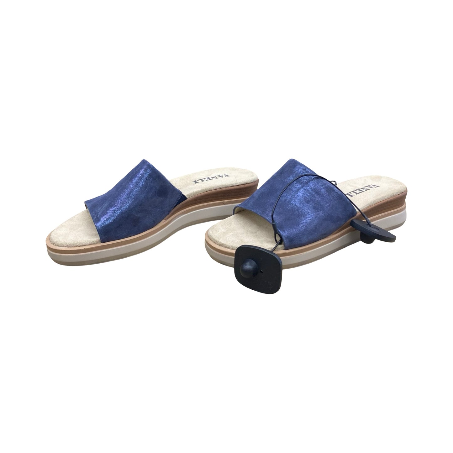 Sandals Flats By Vaneli In Blue, Size:8.5