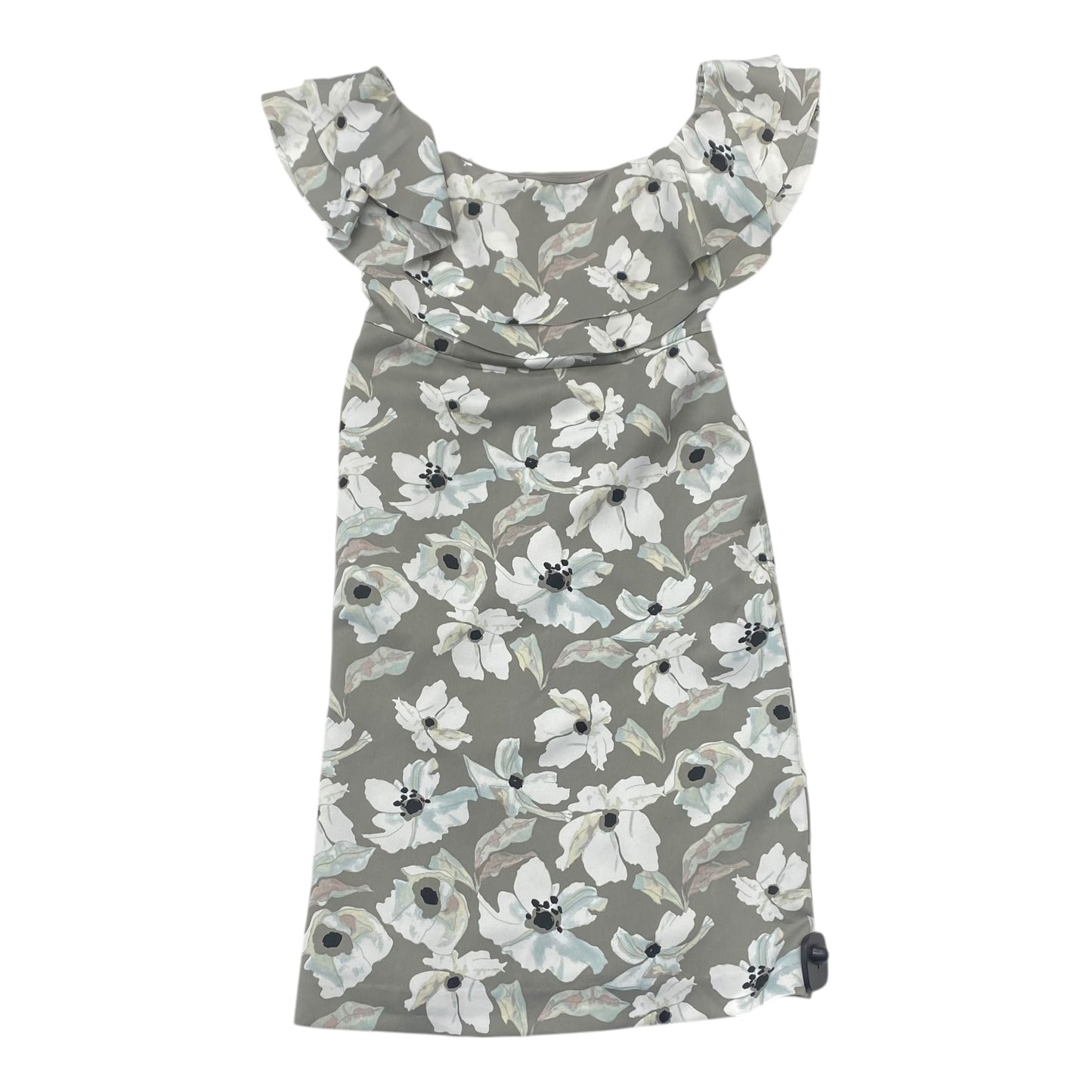 Dress Party Midi By Banana Republic In Grey & White, Size:S