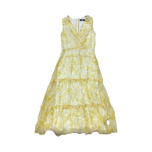 Dress Casual Maxi By Lauren By Ralph Lauren In Yellow, Size:4