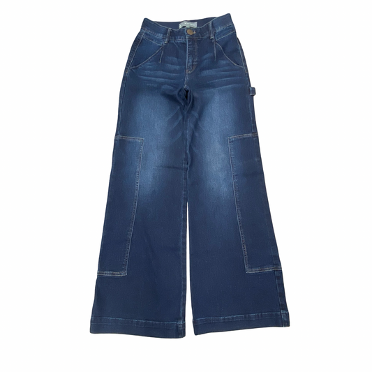 Jeans Wide Leg By Wit & Wisdom In Blue Denim, Size:24