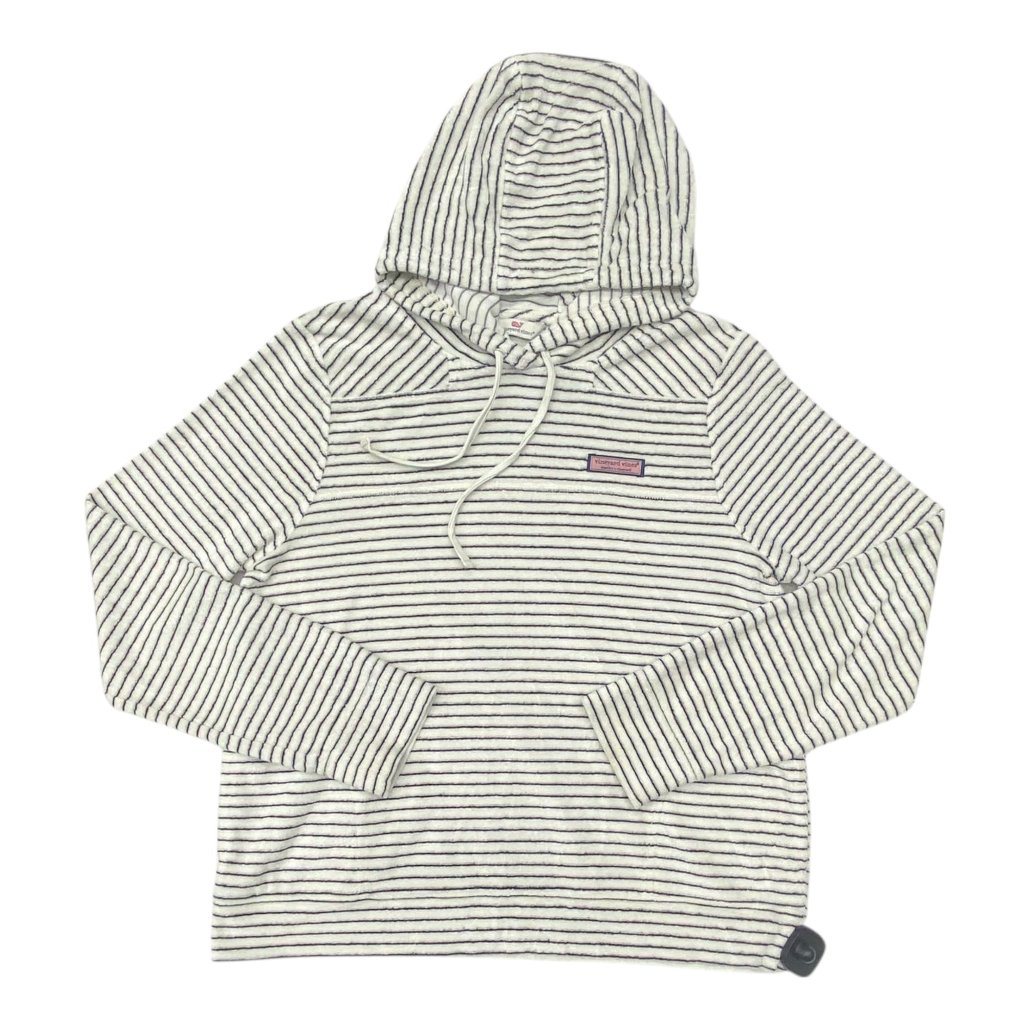 Sweatshirt Hoodie By Vineyard Vines In Striped Pattern, Size:M