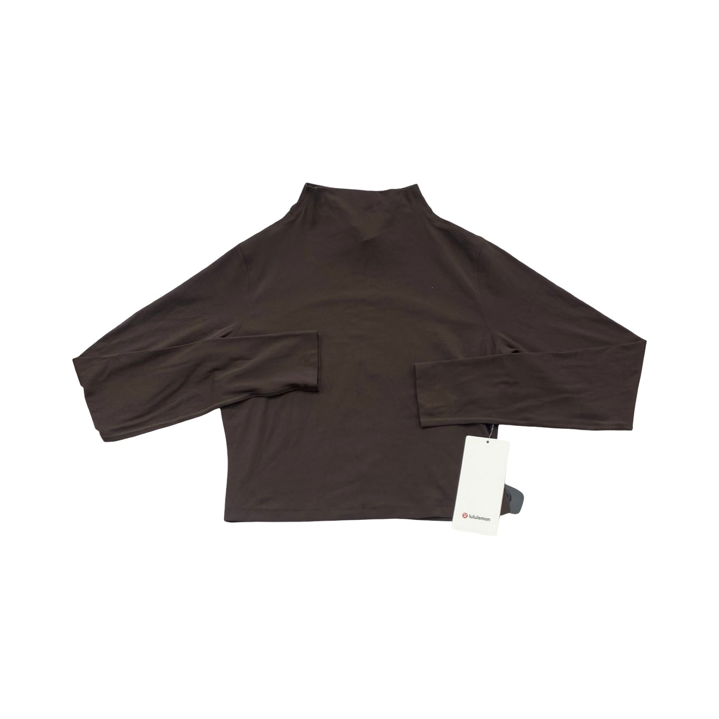 Athletic Top Ls Crewneck By Lululemon In Brown, Size:10