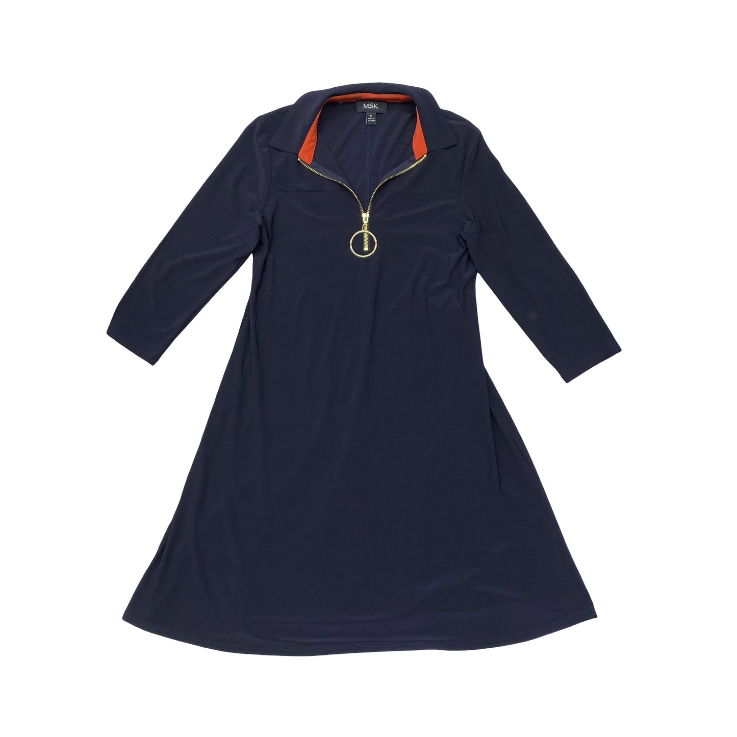 Dress Casual Short By Msk In Navy, Size:S