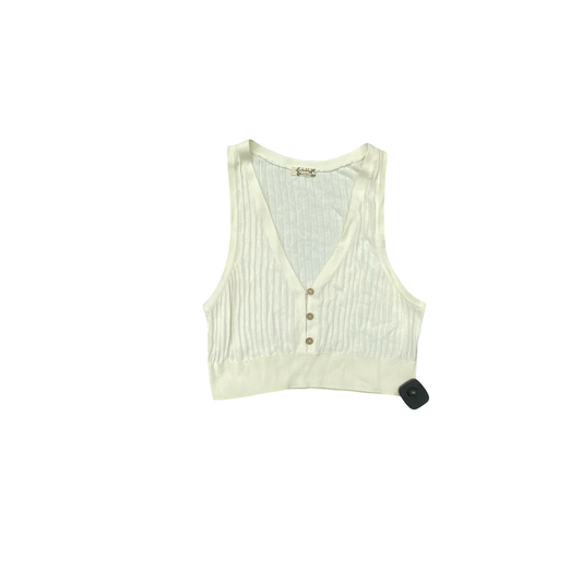 Top Sleeveless By Free People In Ivory, Size:S