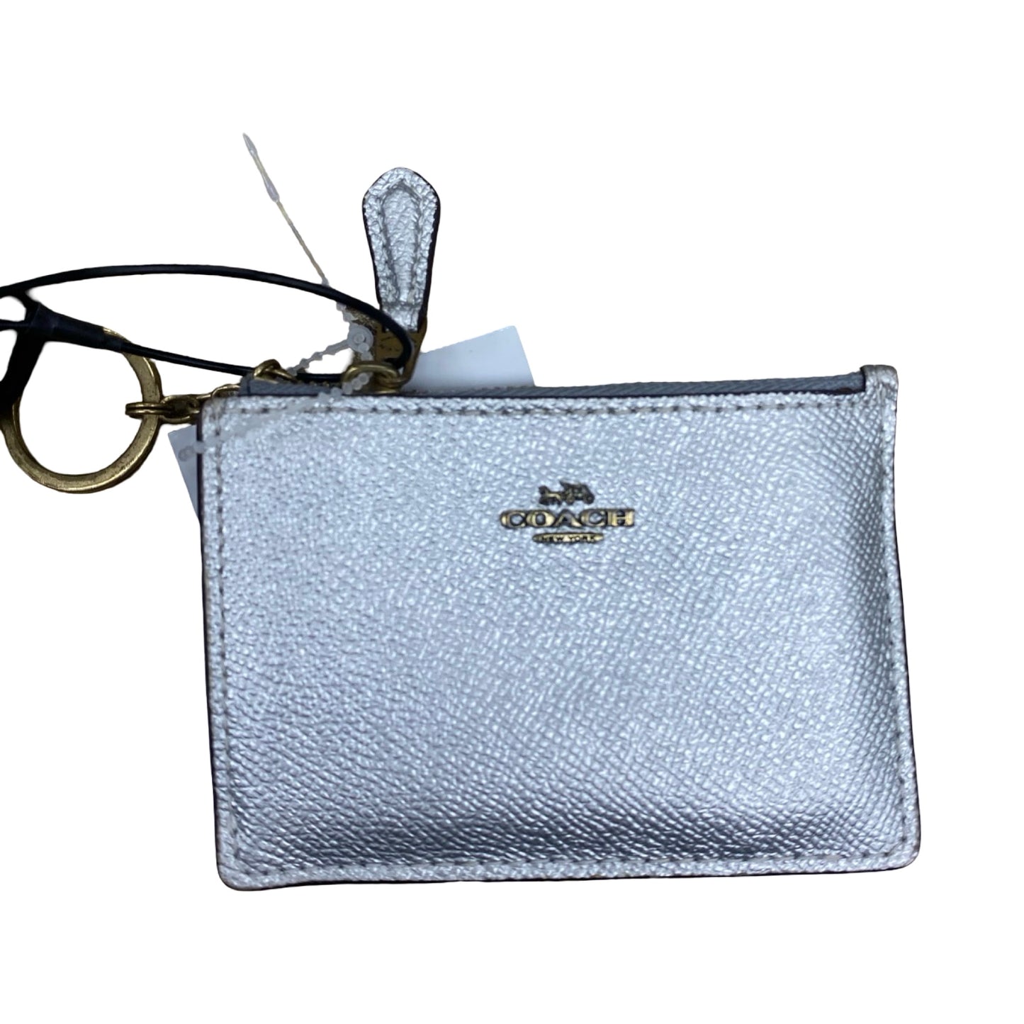 Id/Card Holder Designer By Coach In Silver