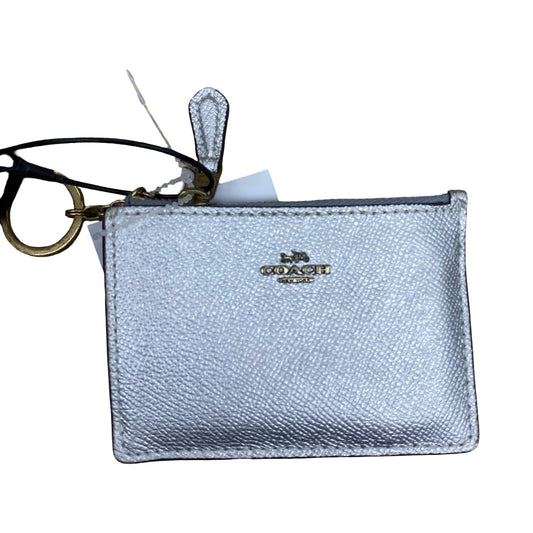 Id/Card Holder Designer By Coach In Silver