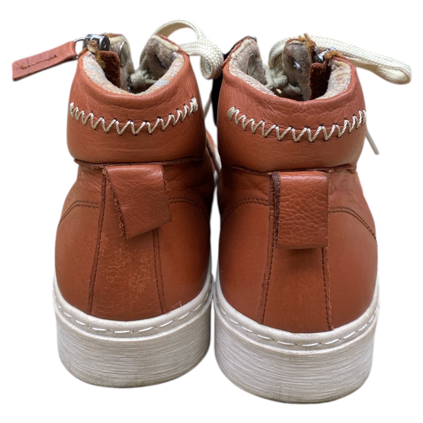 Boots Ankle Flats By Cmc In Brown, Size:6.5