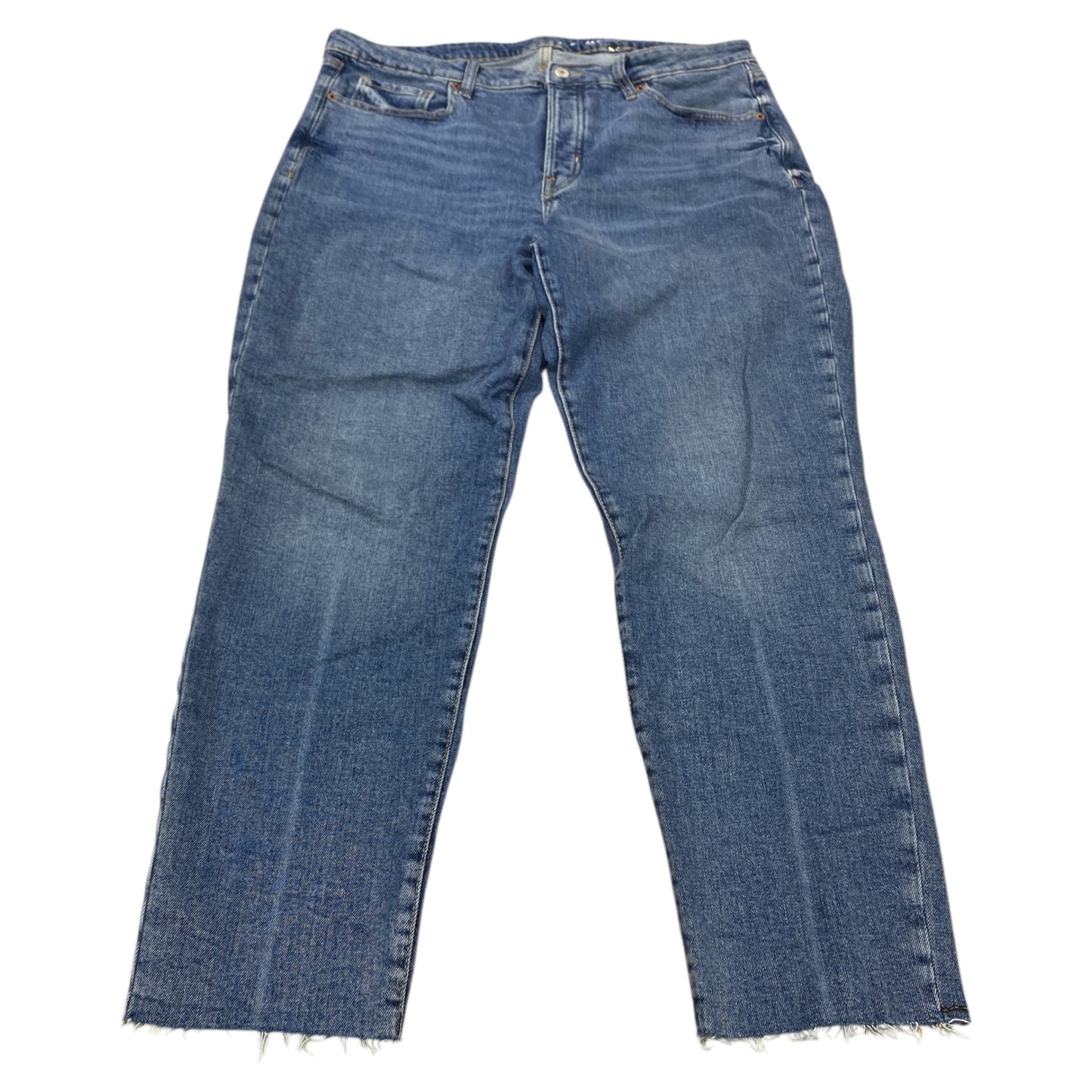 Jeans Straight By Old Navy In Blue Denim, Size:14