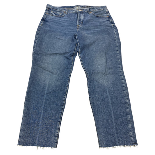 Jeans Straight By Old Navy In Blue Denim, Size:14