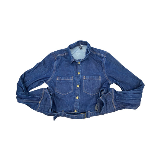 Jacket Denim By Divided In Blue Denim, Size:M