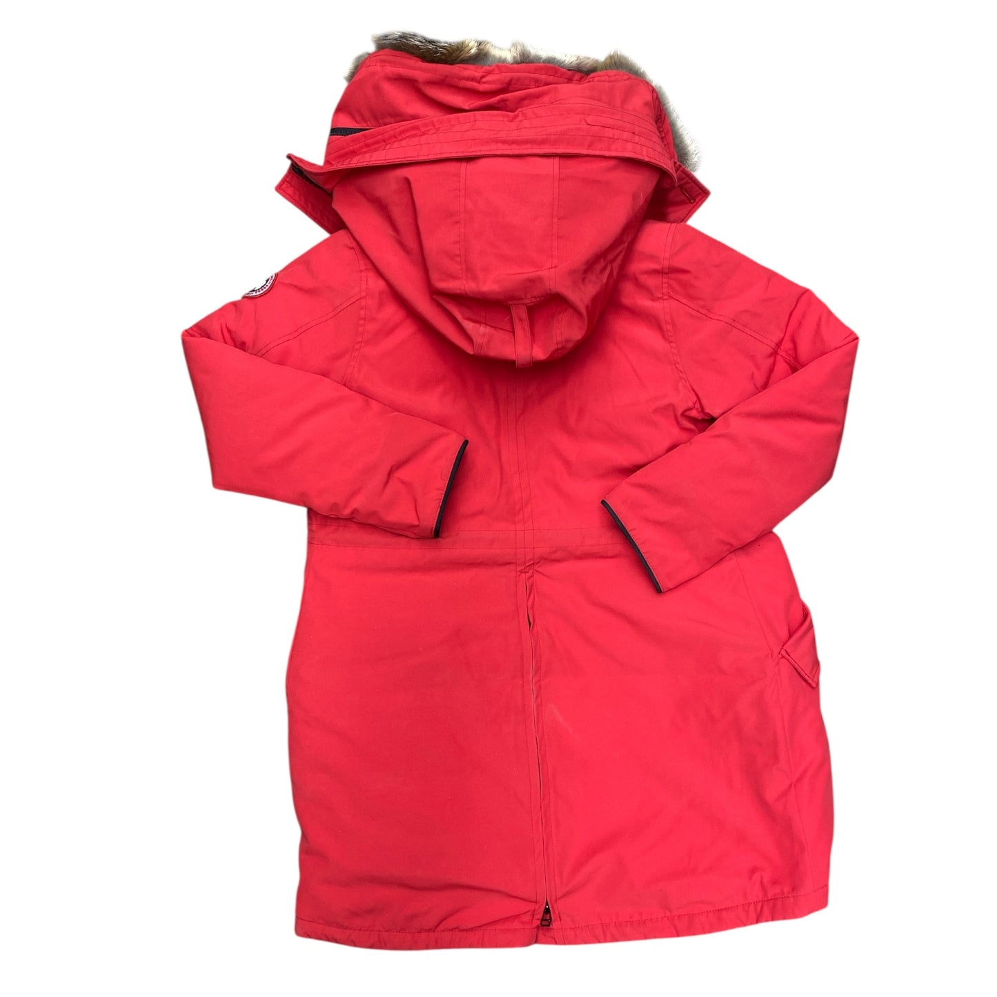 Coat Luxury Designer By Canada Goose In Red, Size:M