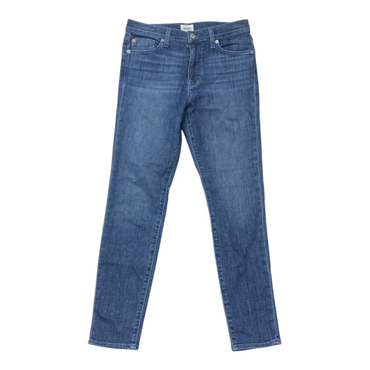 Jeans Skinny By Hudson In Blue Denim, Size:6