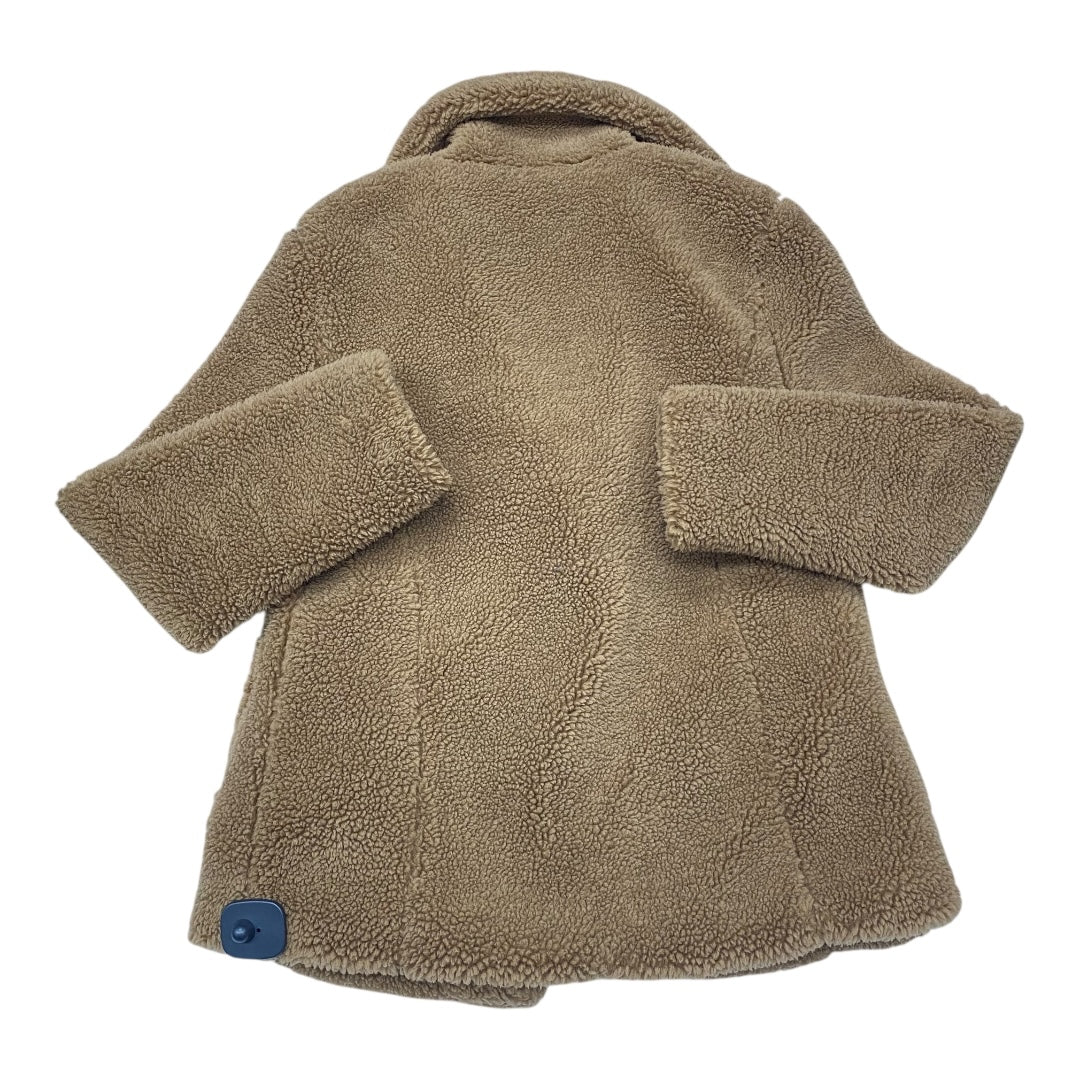 Coat Faux Fur & Sherpa By Cmc In Brown, Size:S